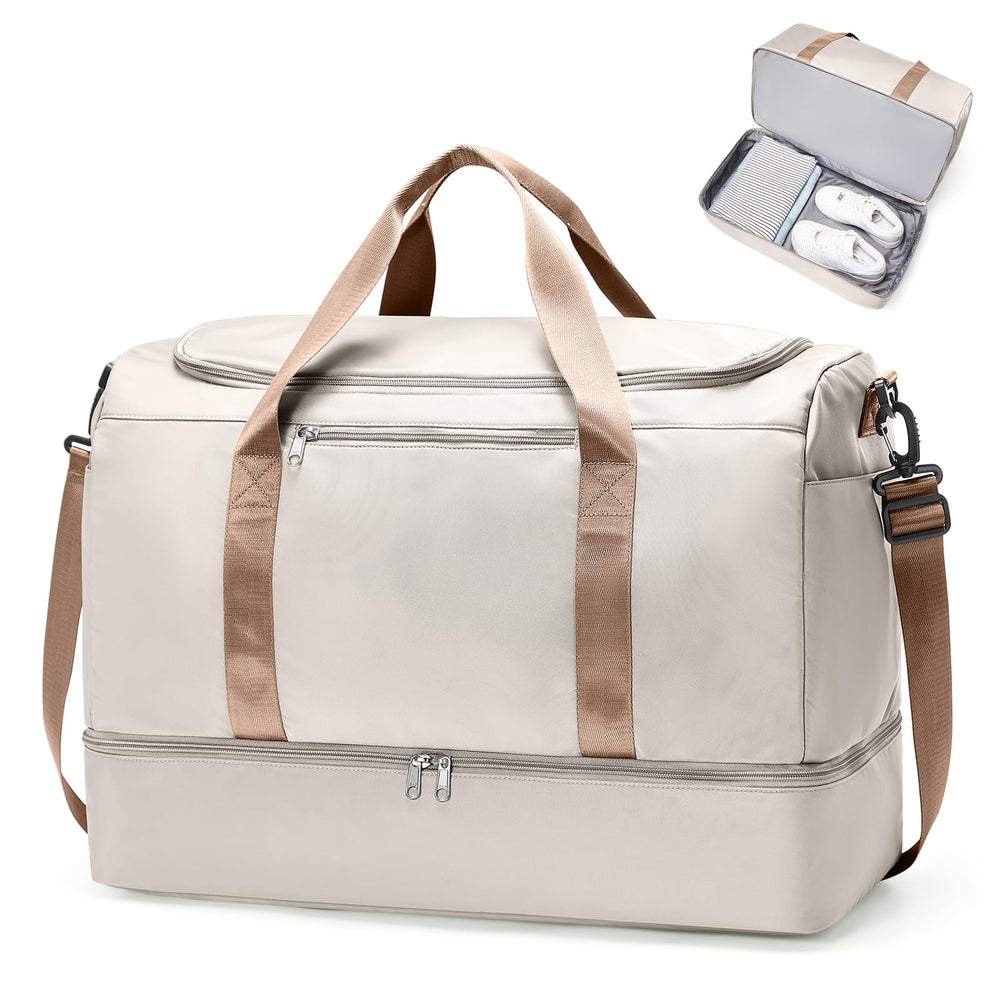 Carry-On Weekender Duffel Bag with Shoe Compartment