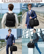 3-in-1 Convertible Laptop Travel Bag