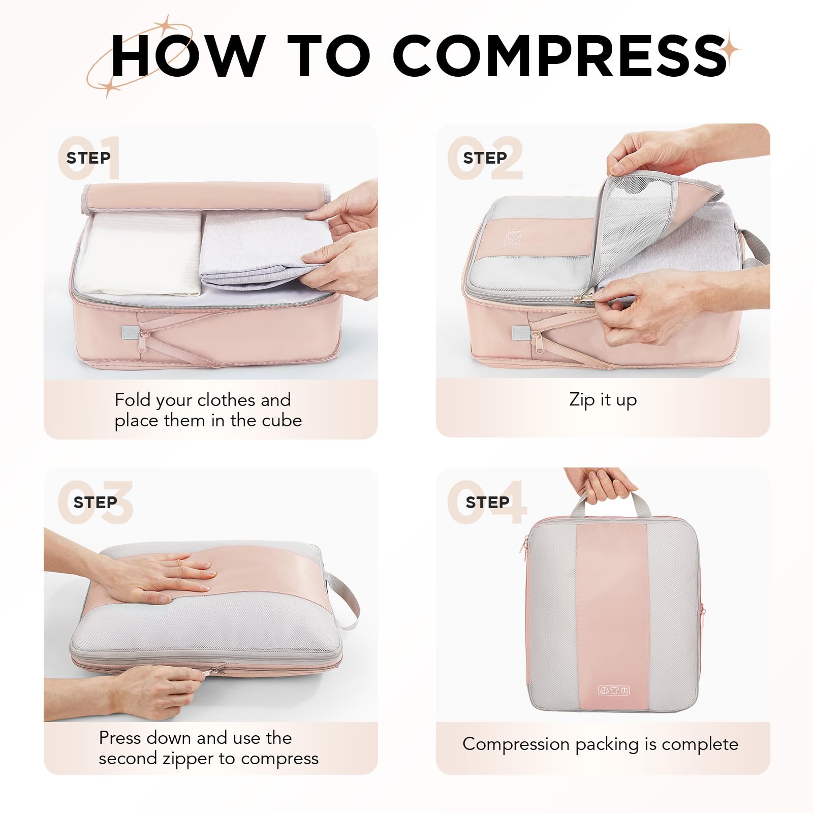 OlarHike Compression Packing Cubes