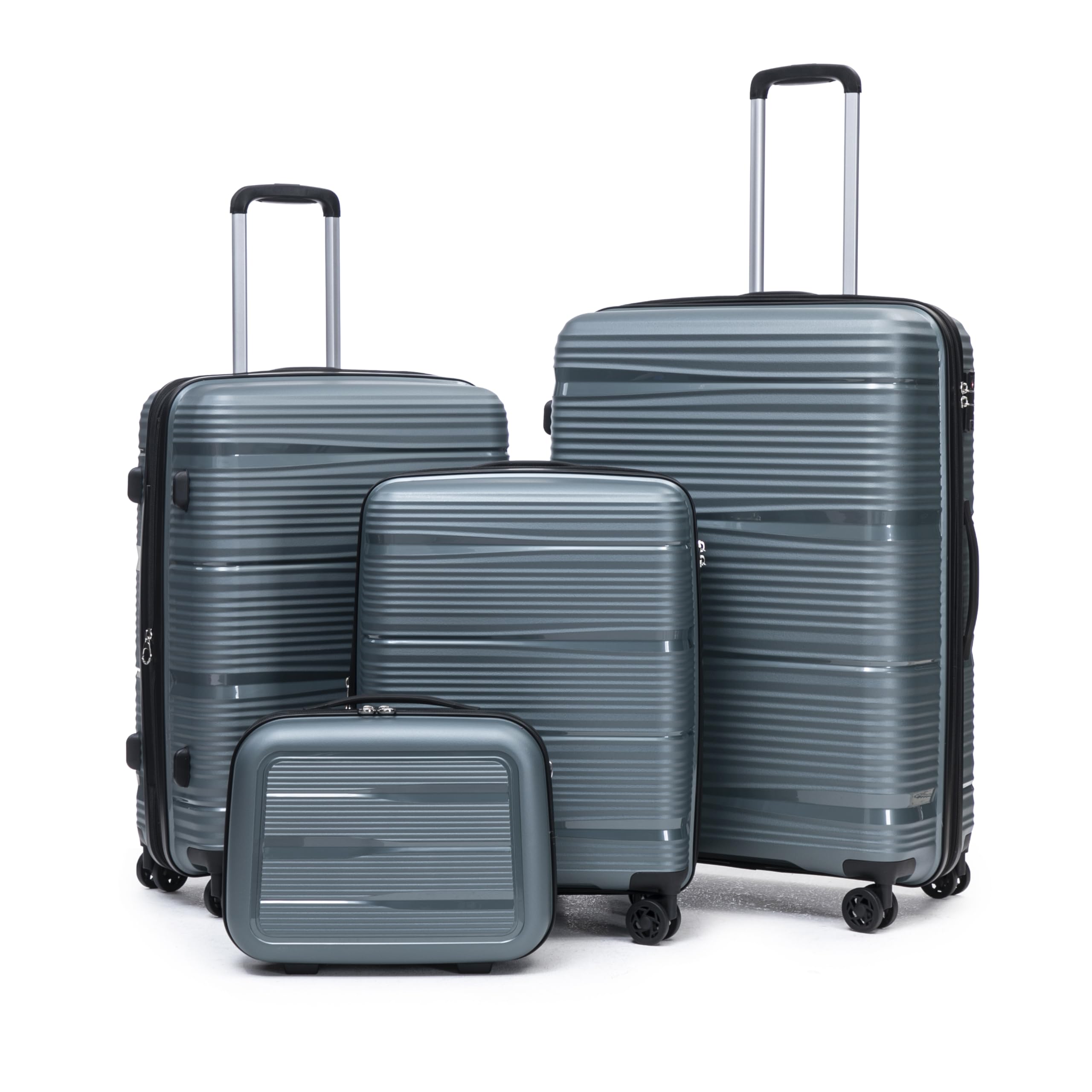 4-Piece Expandable Hardside Spinner Luggage Set