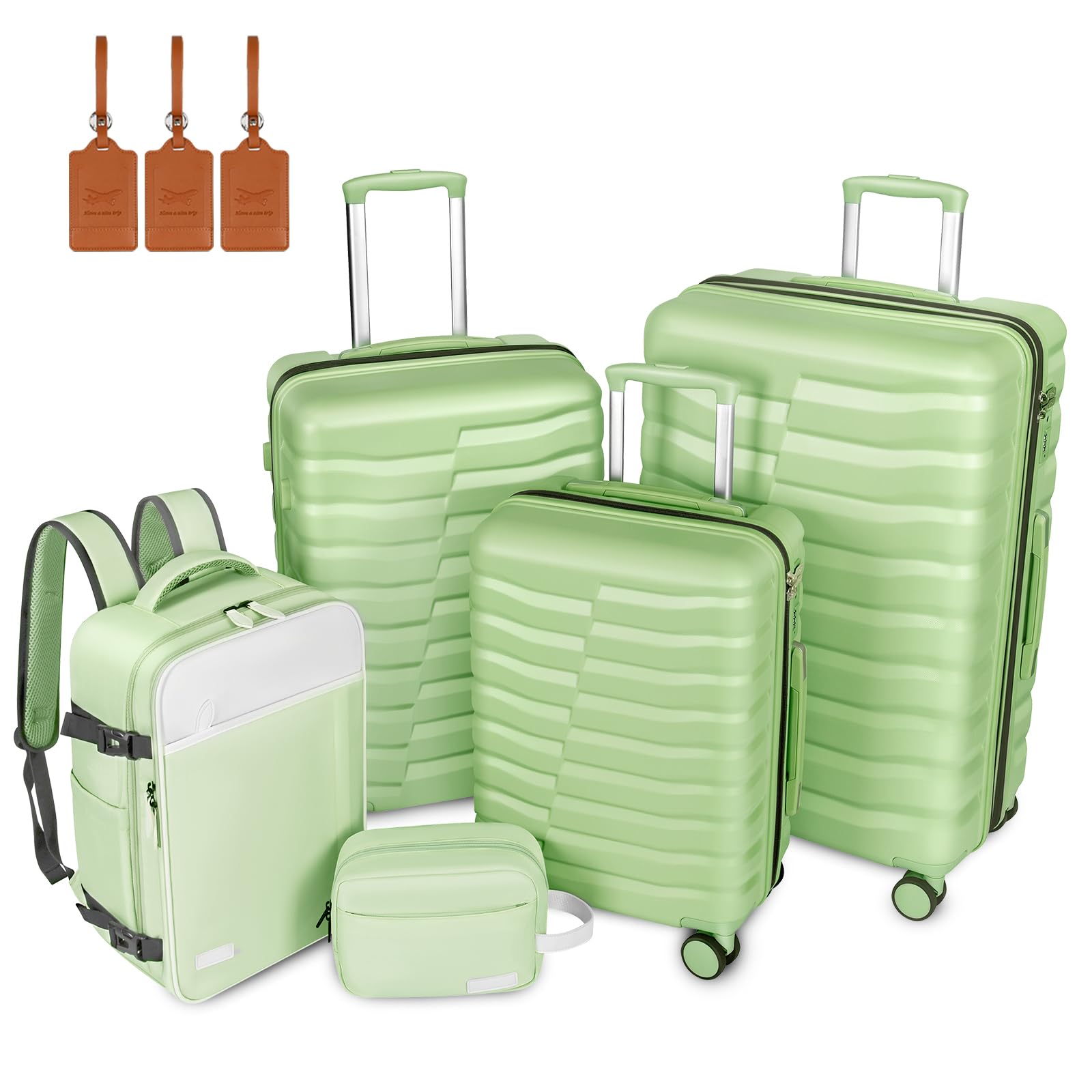 3-Piece Hardside Spinner Luggage Set