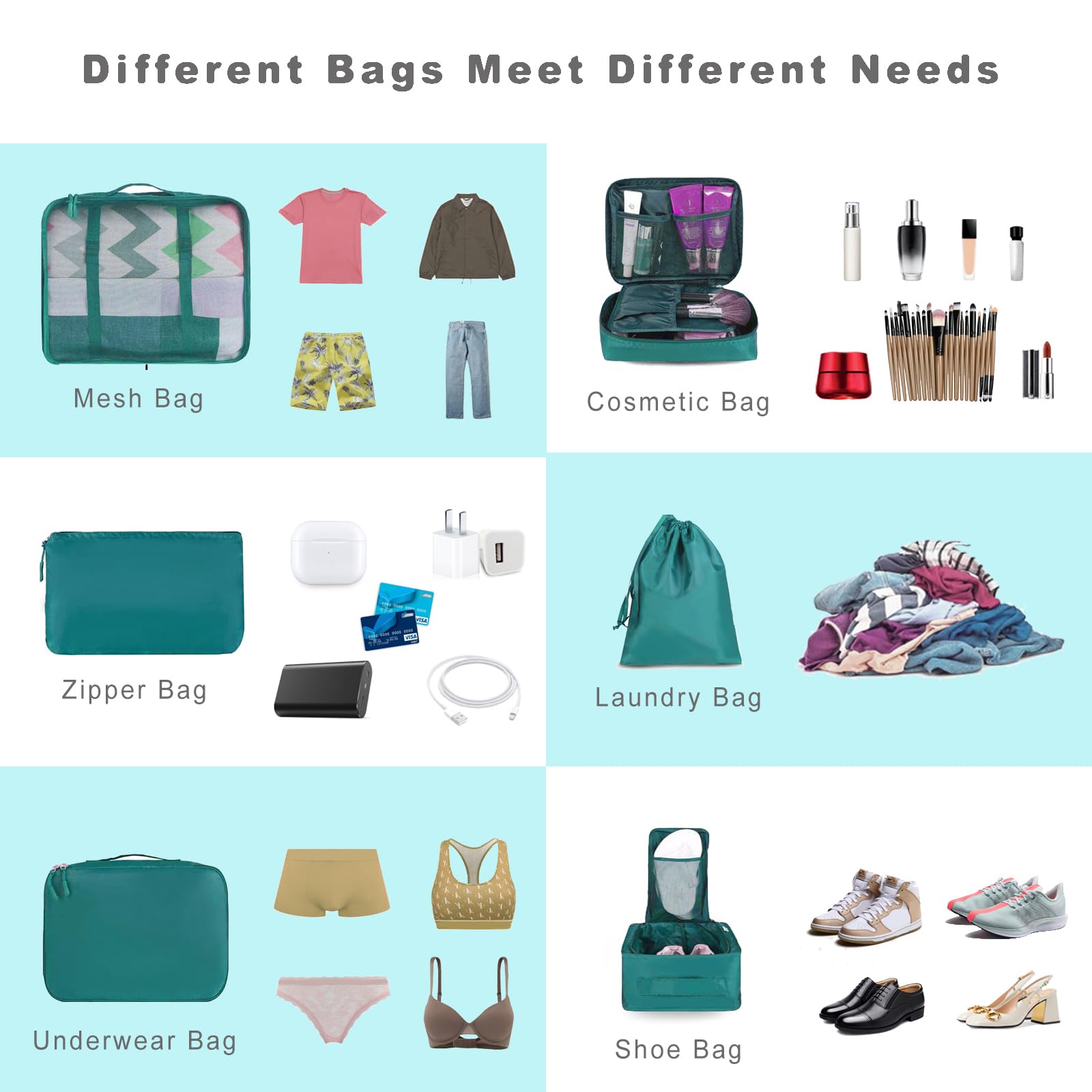 8/6-Piece Travel Packing Cube Set