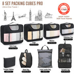 Travel Packing Cubes Set