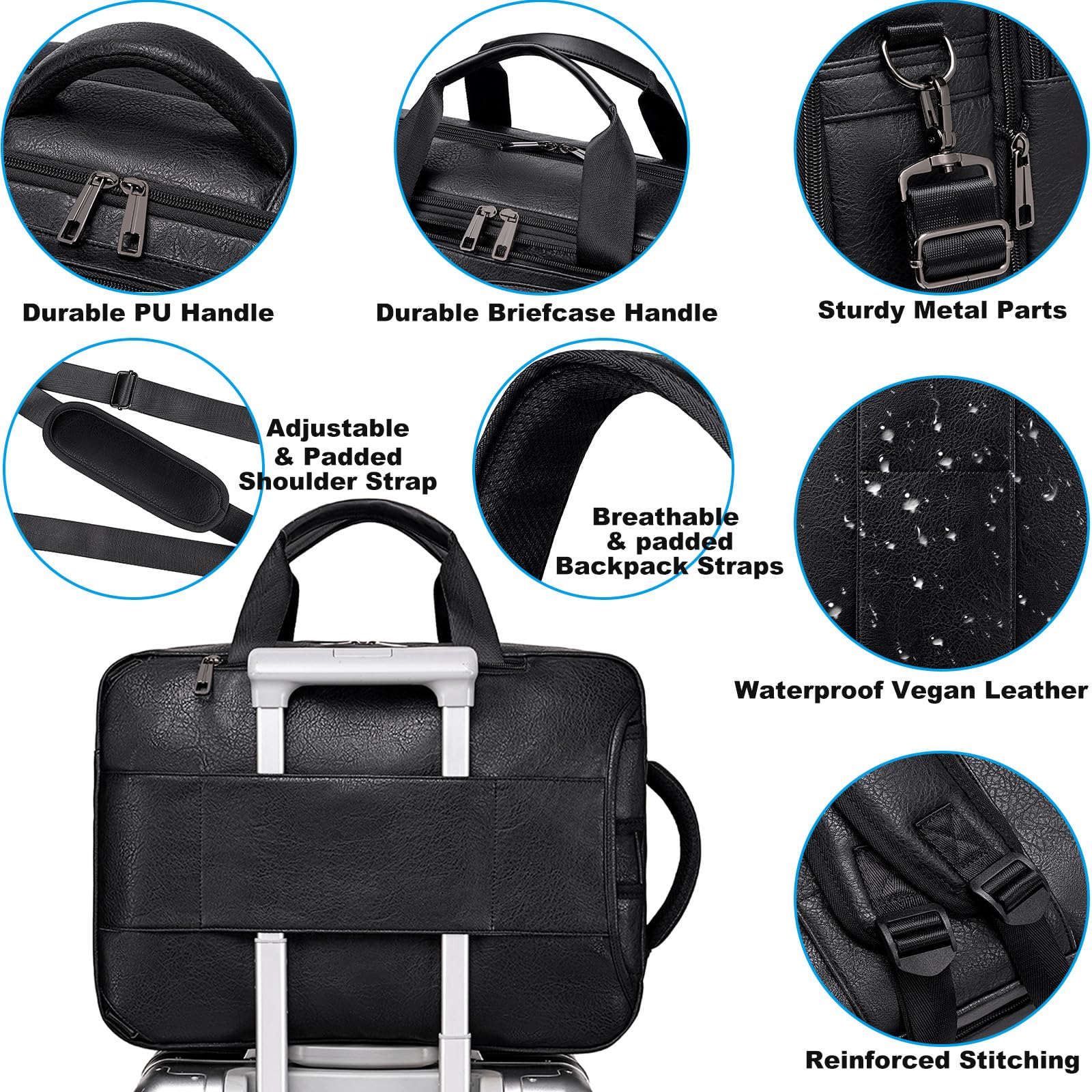 3-in-1 Convertible Laptop Travel Bag